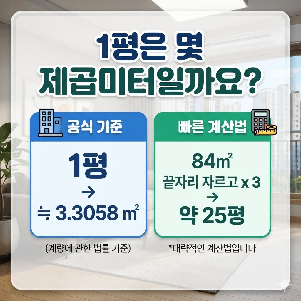 1평은 몇 제곱미터일까요?