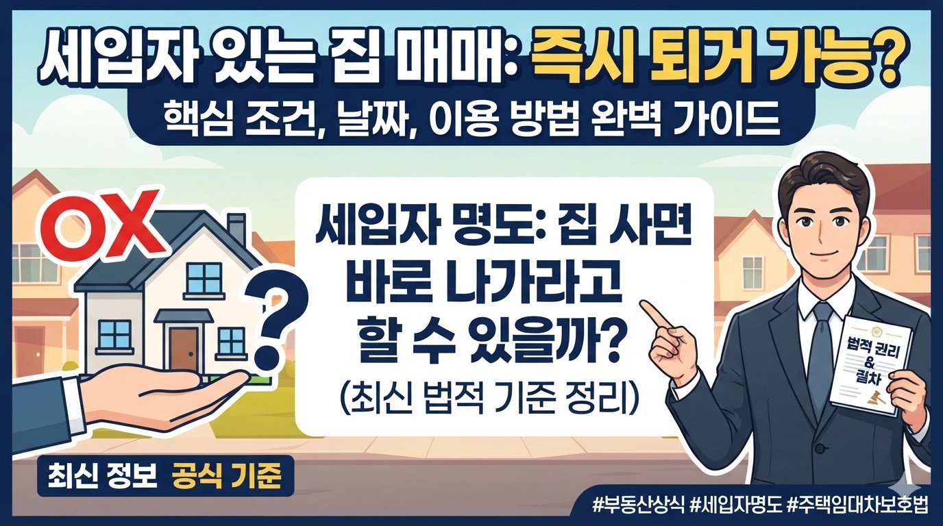 세입자가 있는 집을 사면 바로 나가라고 할 수 있을까요